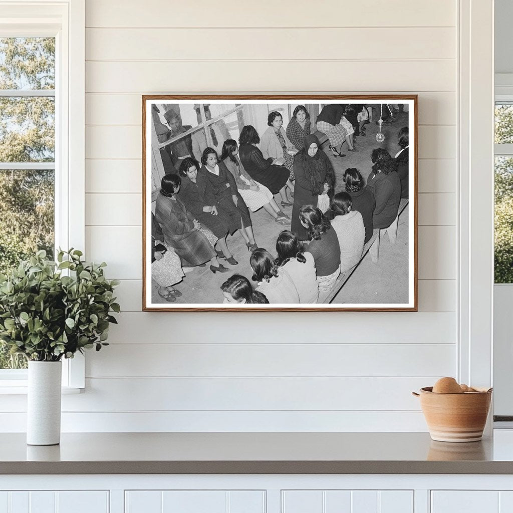 Mexican Pecan Workers at Union Hall San Antonio 1939