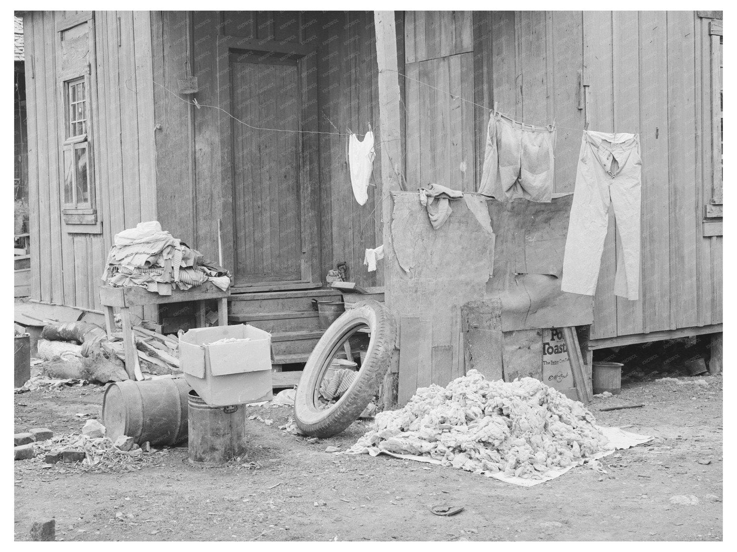 Mexican Quarter Scene San Antonio Texas March 1939
