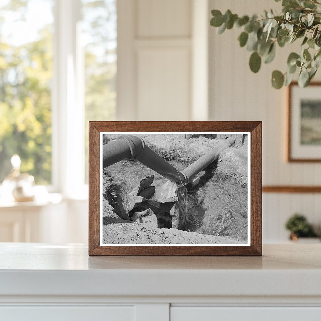 Irrigation Ditch in La Pryor Texas March 1939