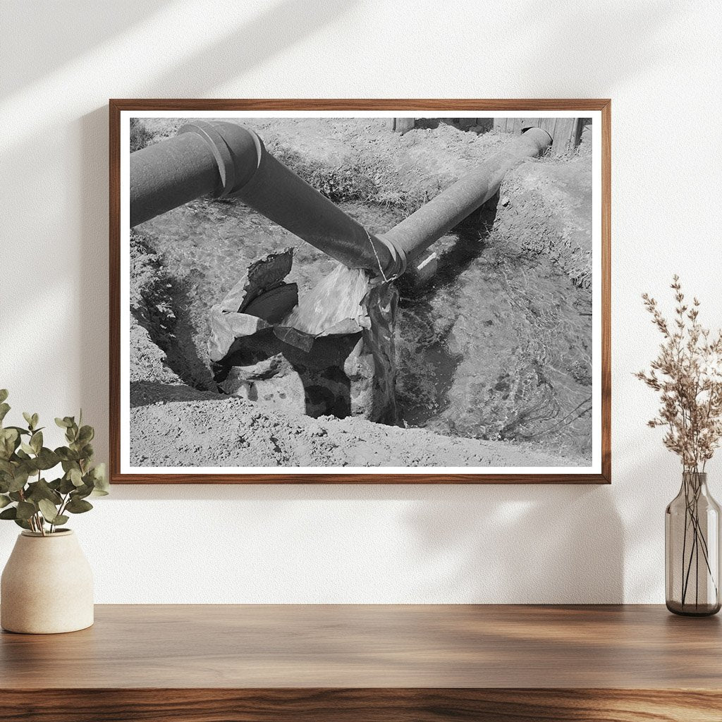 Irrigation Ditch in La Pryor Texas March 1939