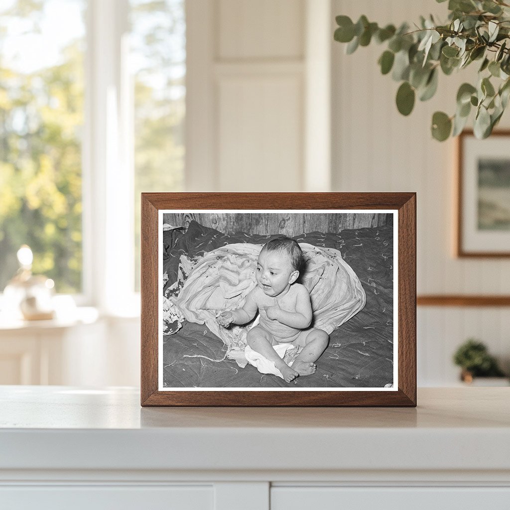 Mexican Baby with Impetigo Crystal City Texas 1939
