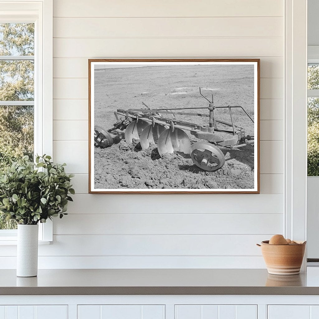 Vintage 1939 Tractor Disk Plow Breaking Sod in Texas