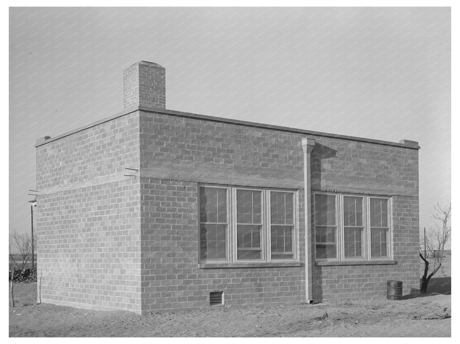 El Indio Texas Schoolhouse March 1939 Historical Image