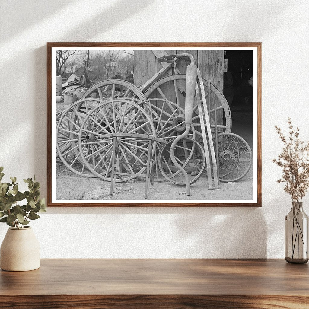 San Antonio Street Scene with Blacksmith Shop 1939