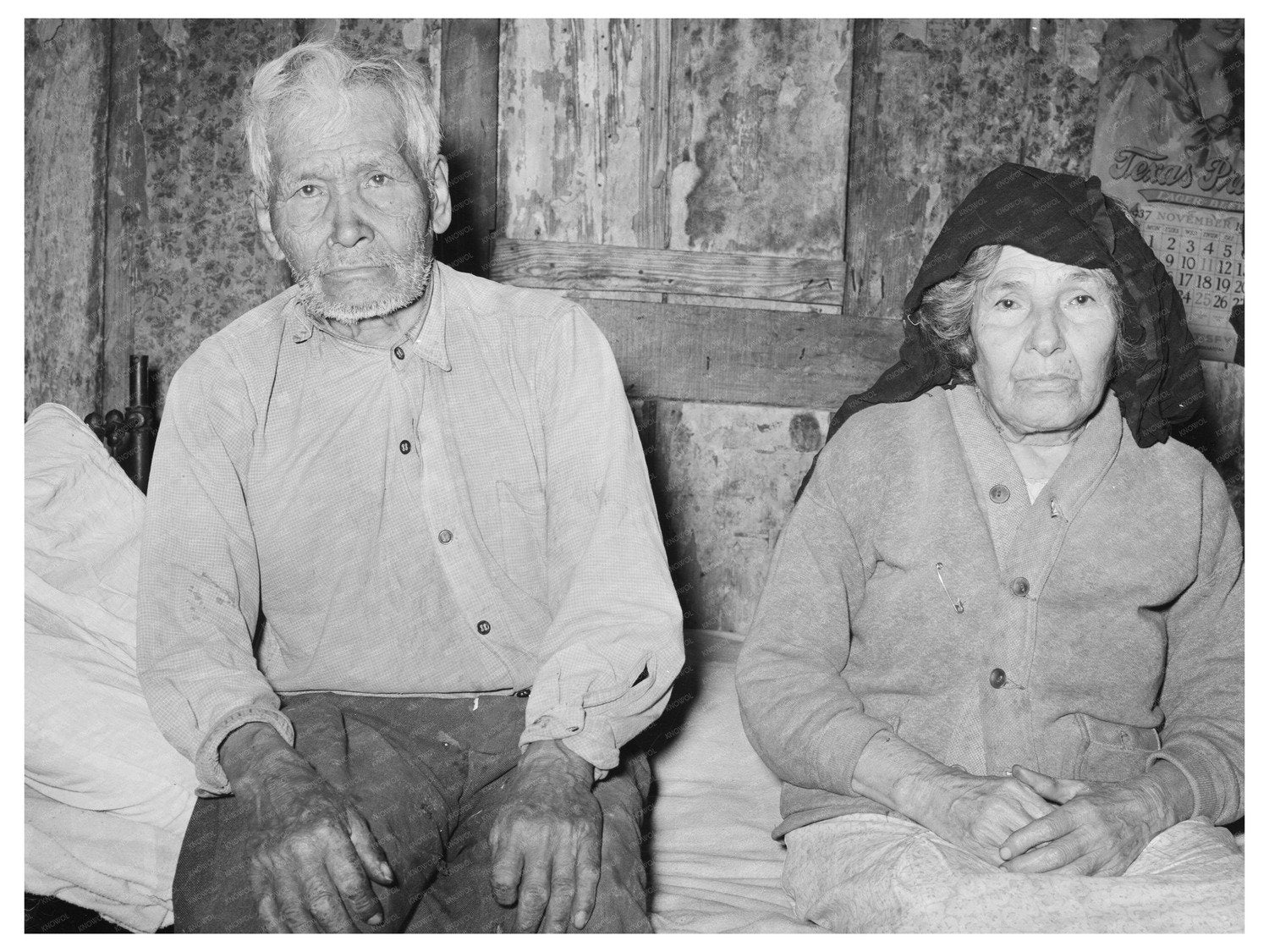 Mexican Couple in San Antonio Texas March 1939