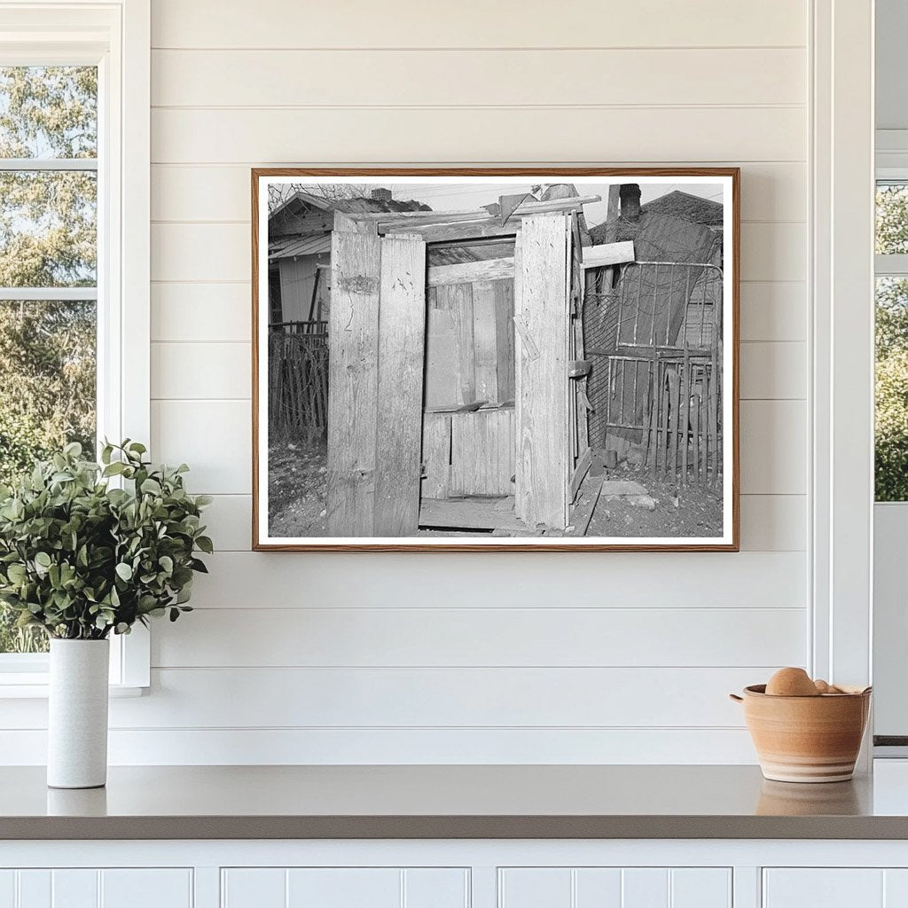 Privy and Corral in San Antonio Texas March 1939