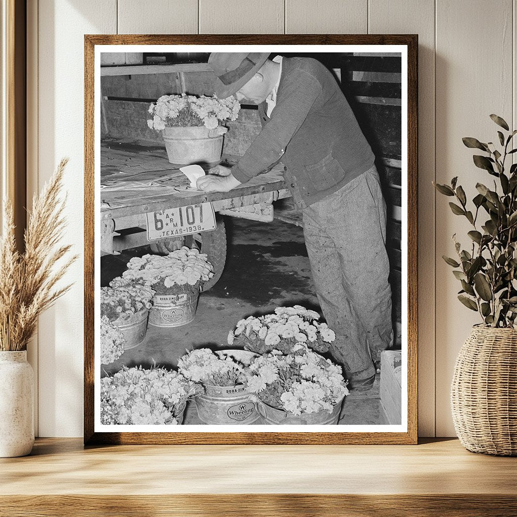 Flower Peddler at San Antonio Market March 1939