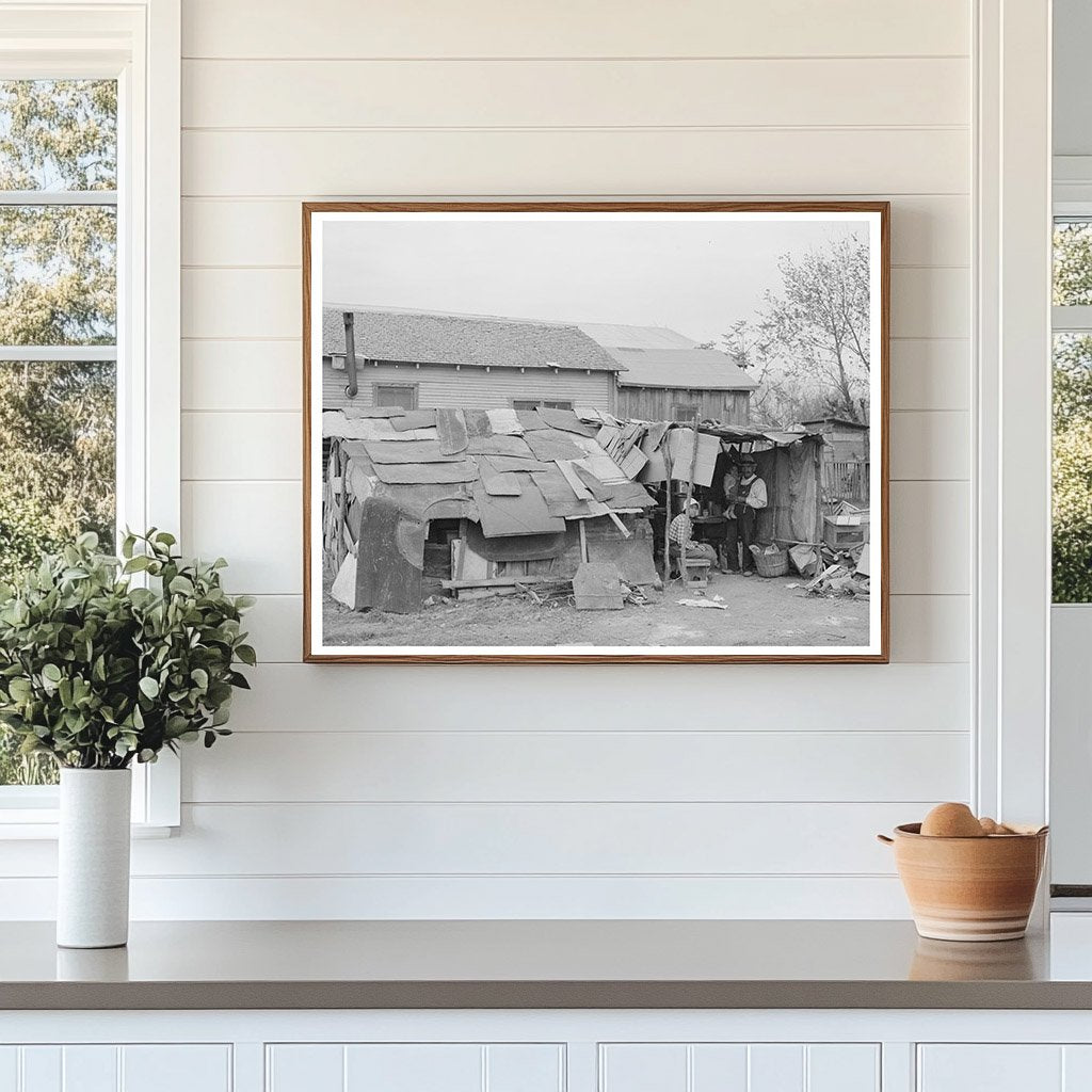 Squatters in San Antonio Texas 1939 Historical Photograph