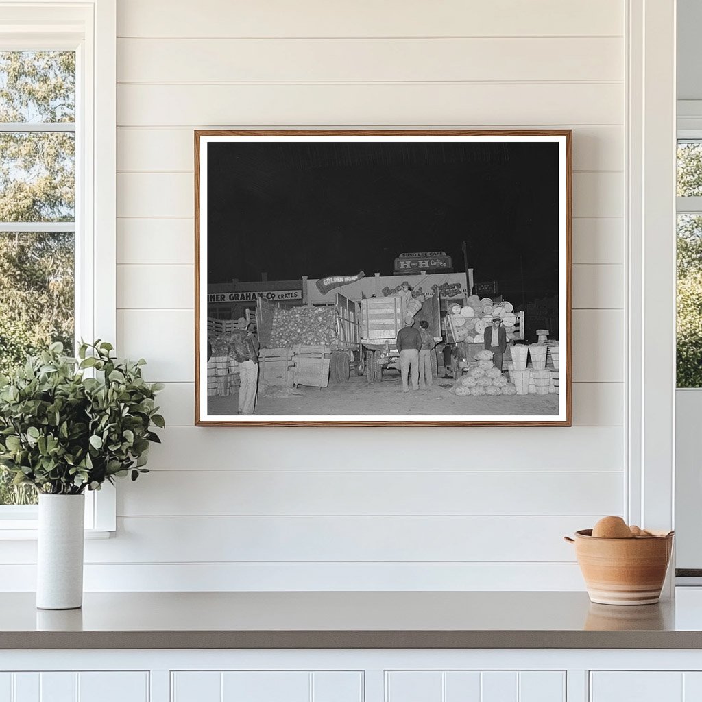 Vegetable Trucks at San Antonio Market March 1939