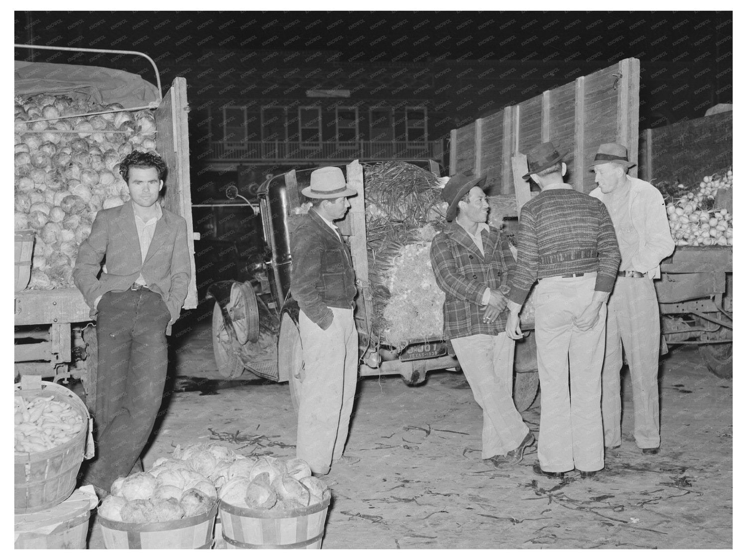 San Antonio Outdoor Market Scene March 1939