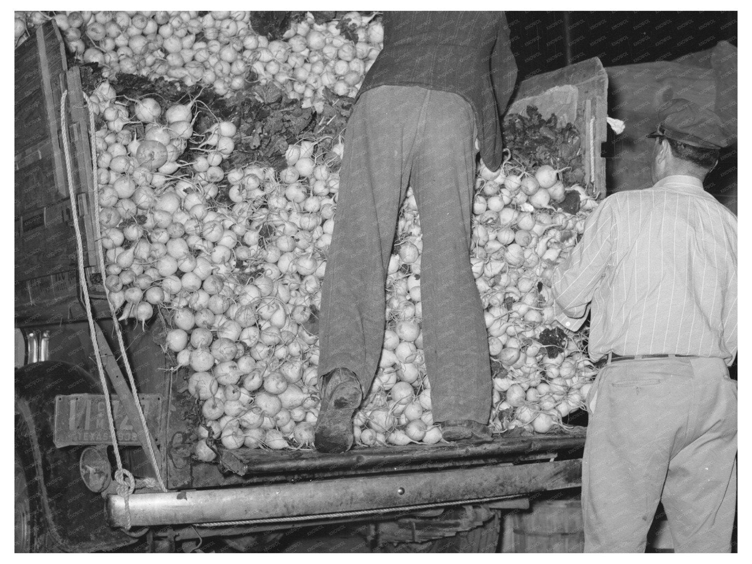 Vintage San Antonio Texas Vegetable Market March 1939