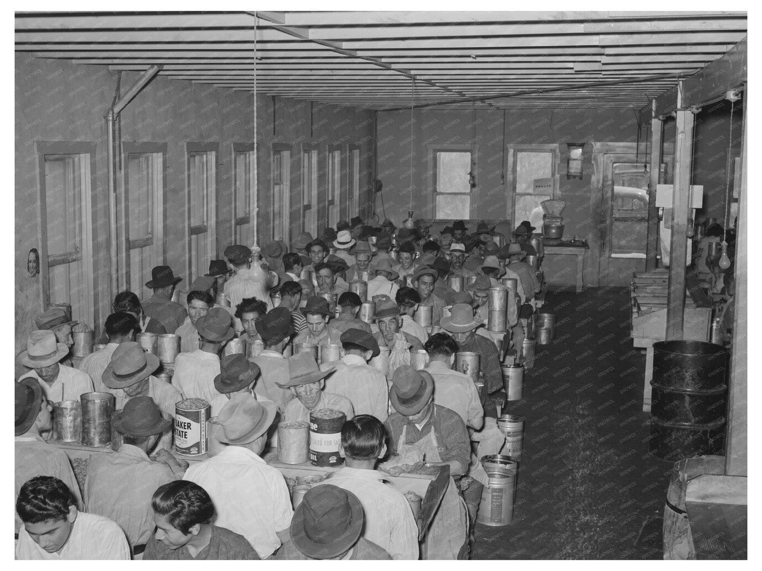 Mexican Pecan Shellers at Union Plant San Antonio 1939