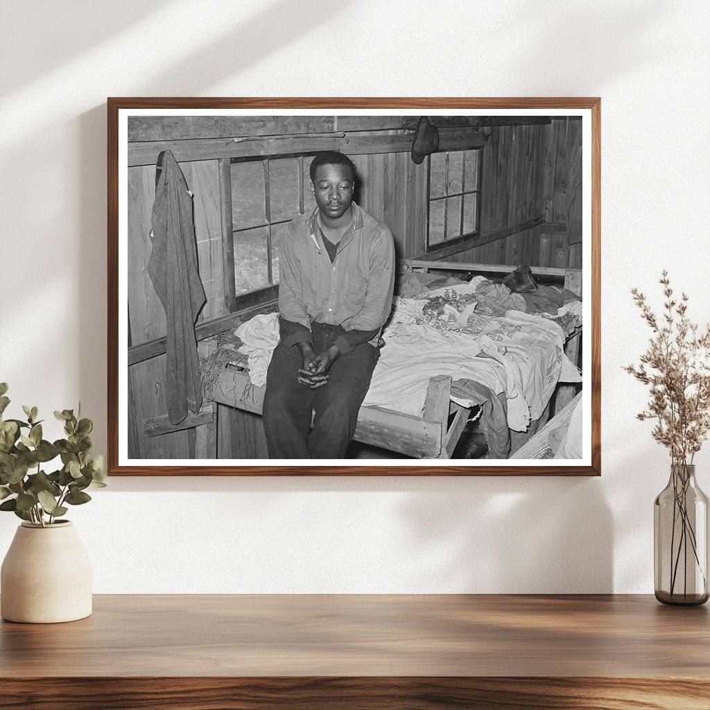 Strawberry Worker in Bunkhouse Hammond Louisiana 1939