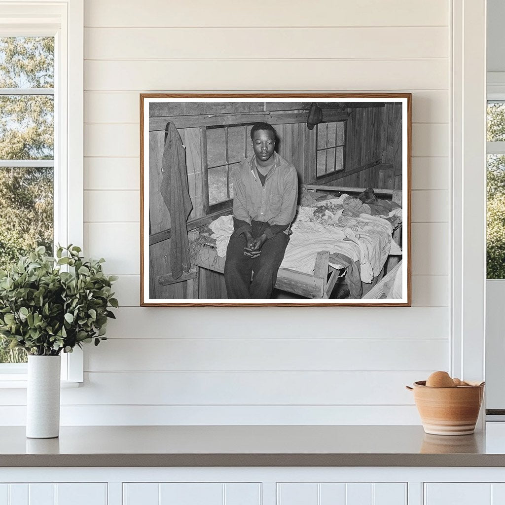 Strawberry Worker in Bunkhouse Hammond Louisiana 1939