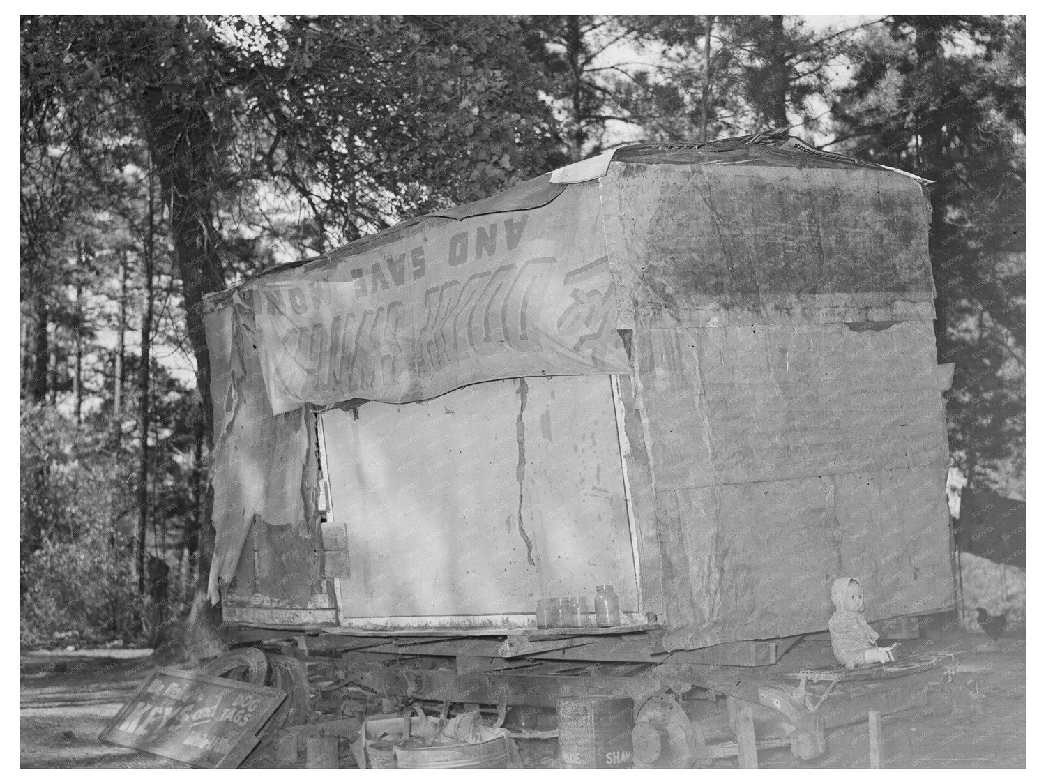 Migrant Keymaker Trailer Home Jefferson Texas March 1939