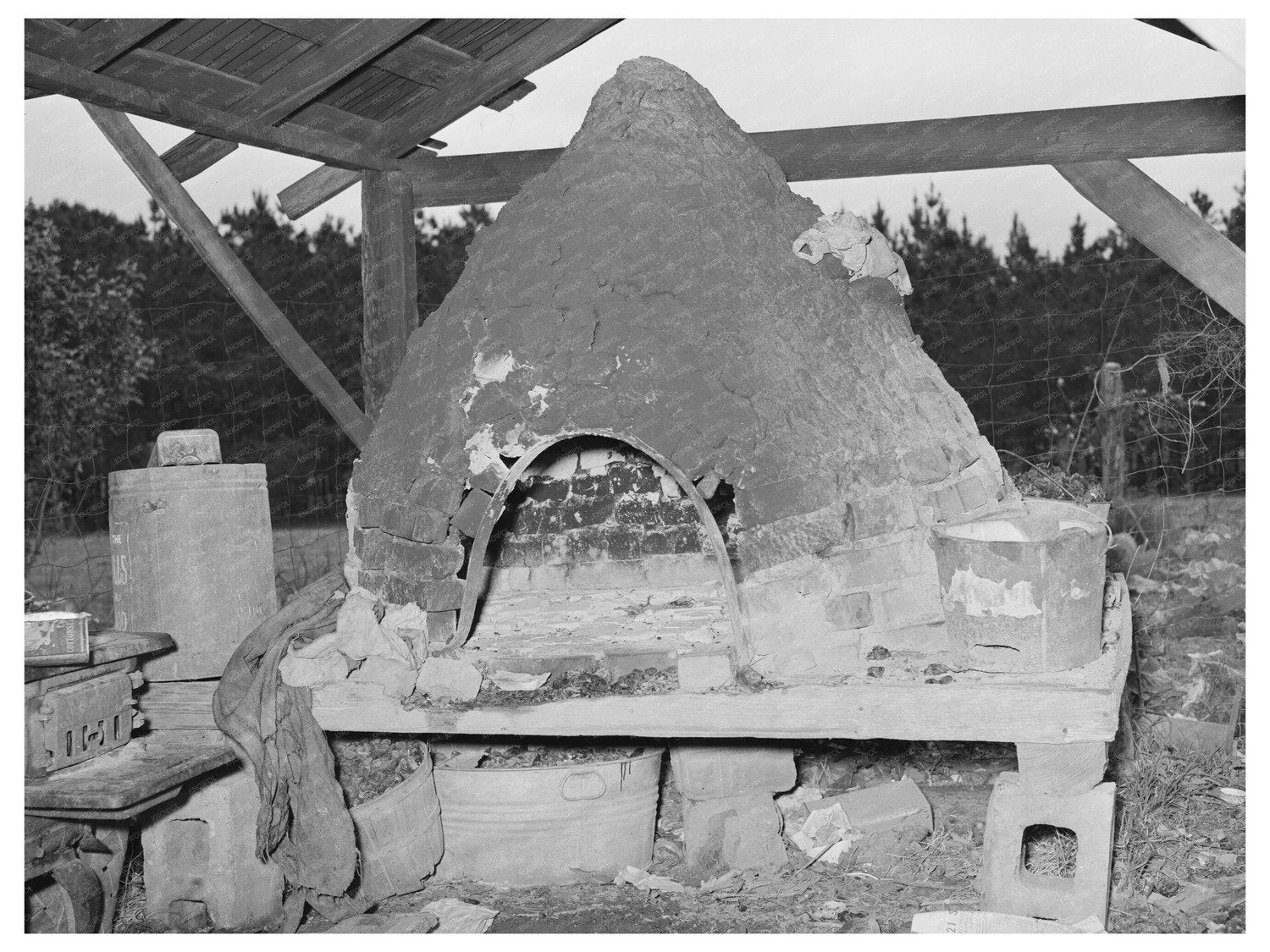 Italian Outdoor Oven in Independence Louisiana 1939