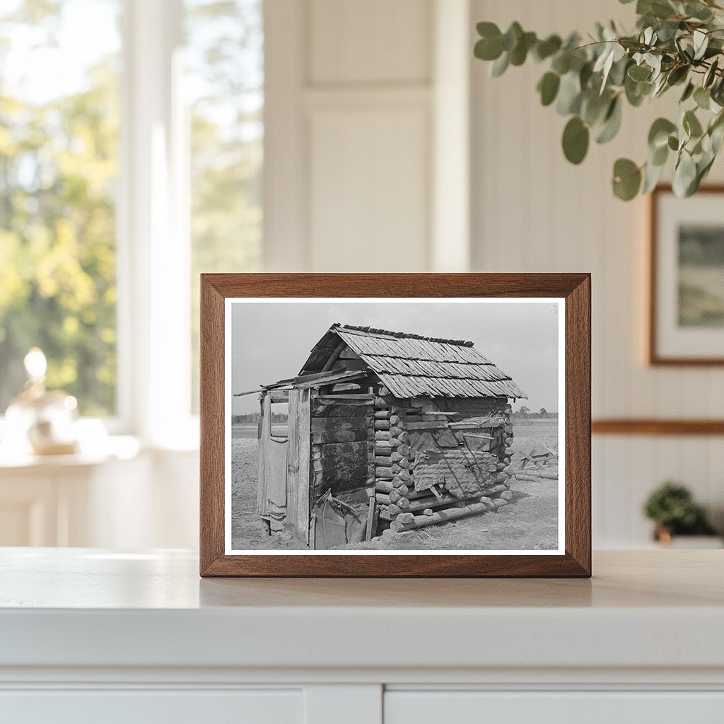 Log Shed and Privy in Jefferson Texas 1939