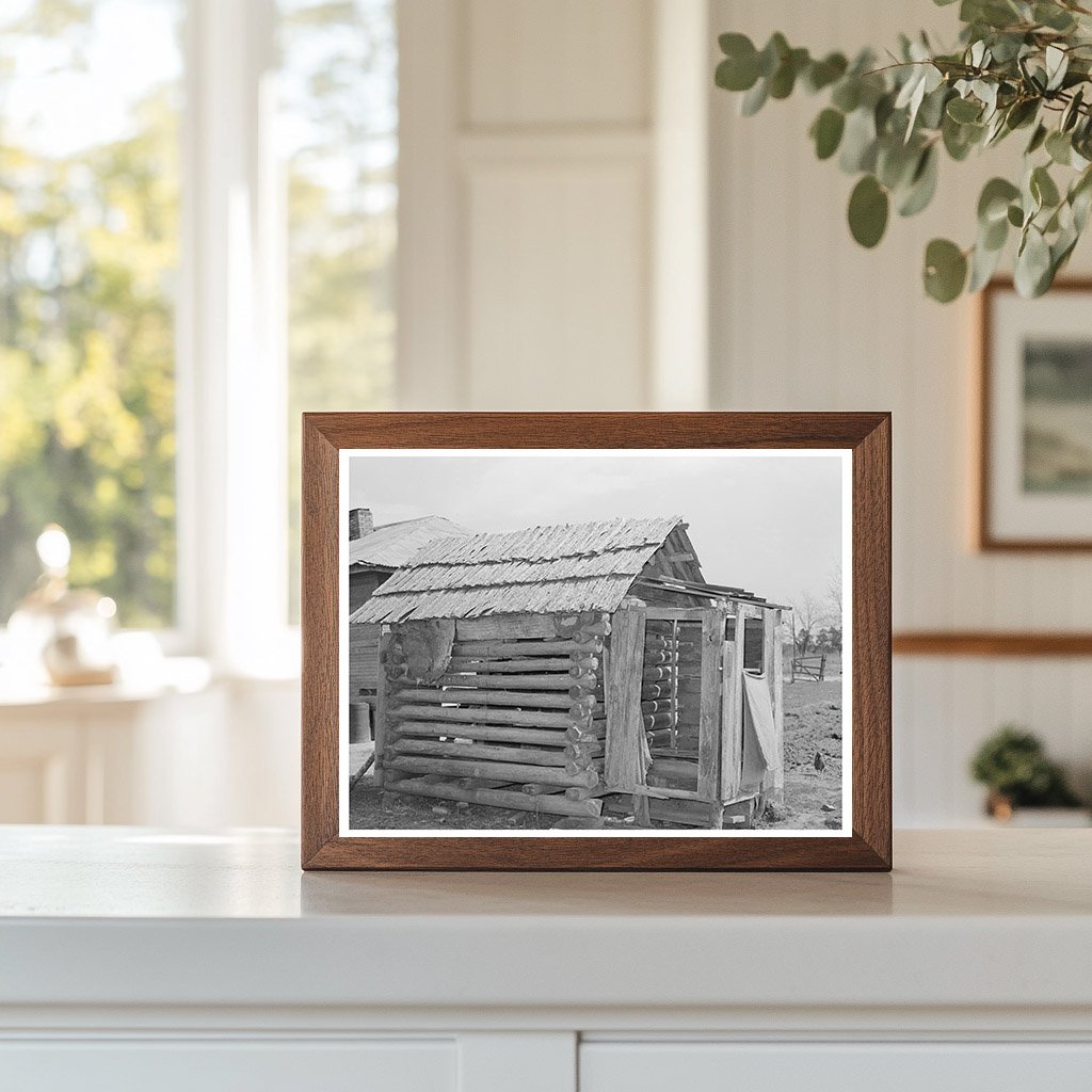 Log Shed and Privy in Jefferson Texas April 1939