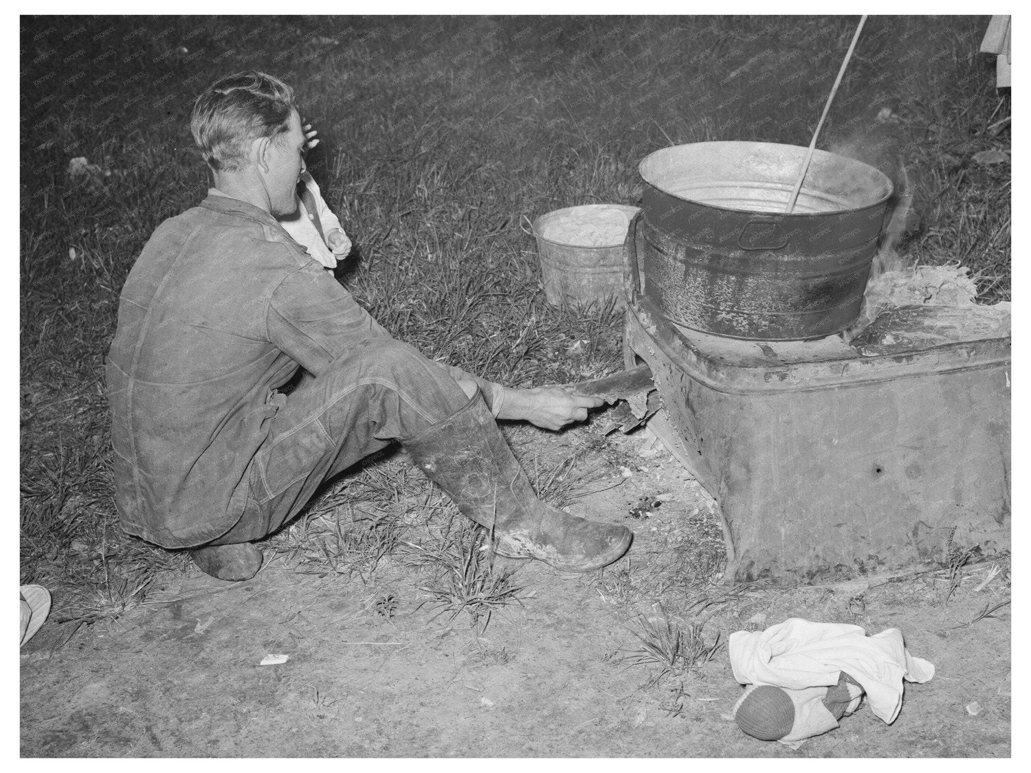 Migratory Berry Picker Burning Waste Ponchatoula 1939