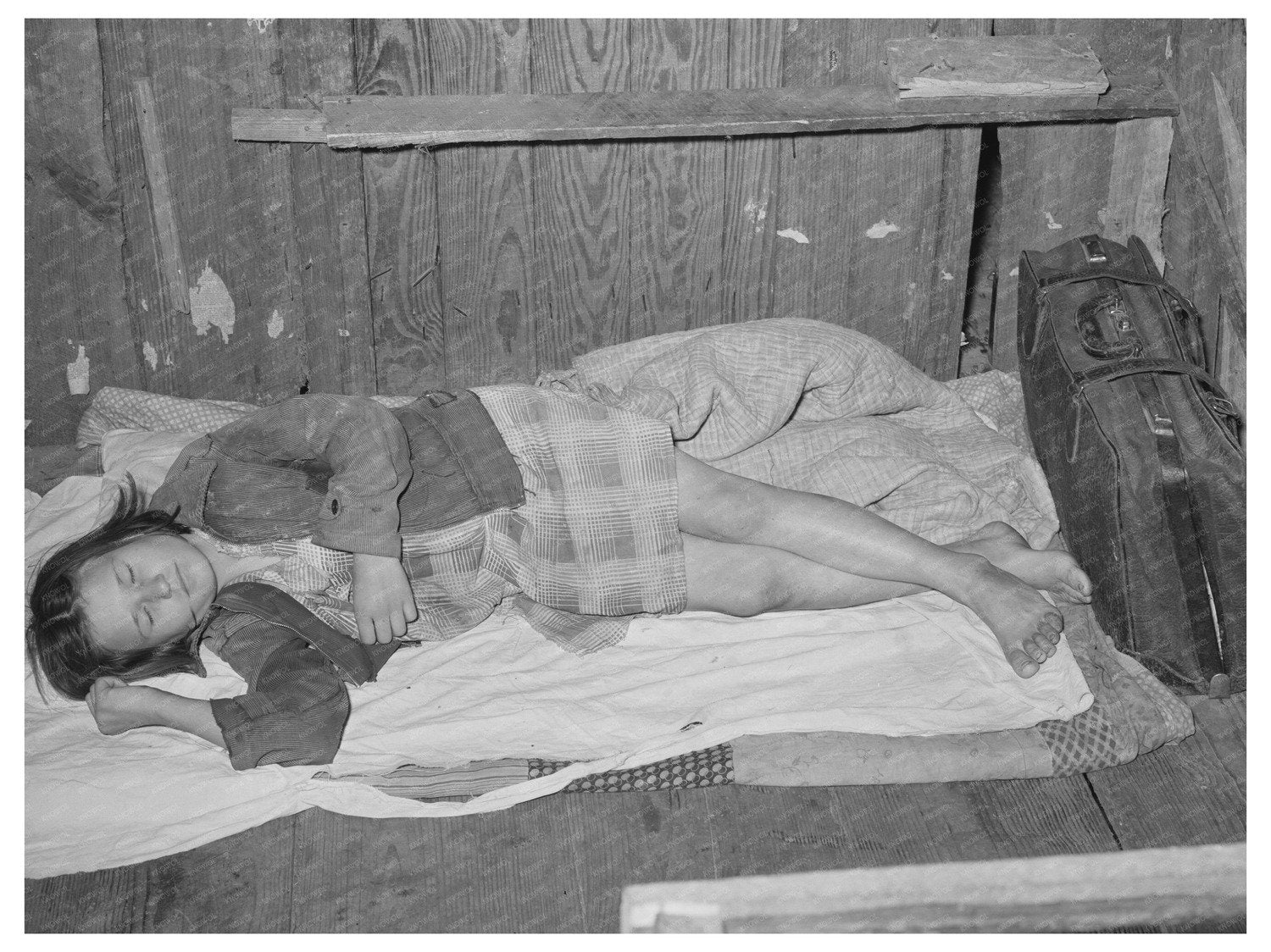 Daughter of Berry Picker Resting Ponchatoula Louisiana 1939