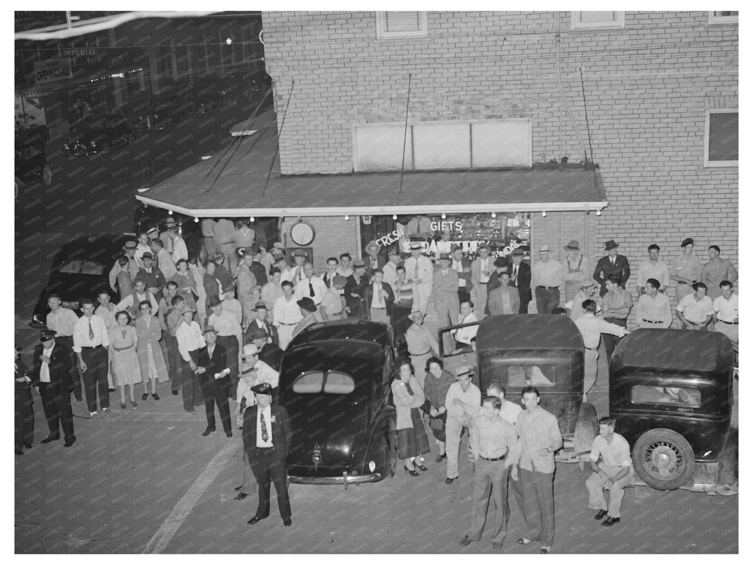 Hammond Louisiana 1939 Crowd Listens to Senator Jim Morrison