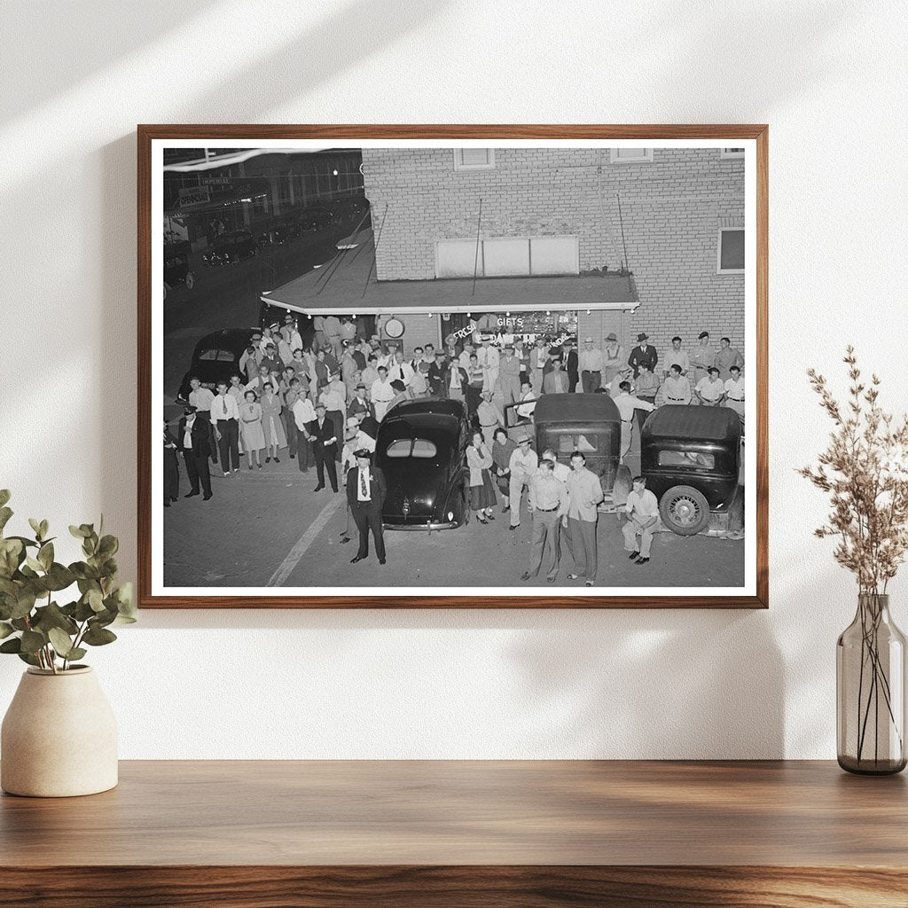 Hammond Louisiana 1939 Crowd Listens to Senator Jim Morrison