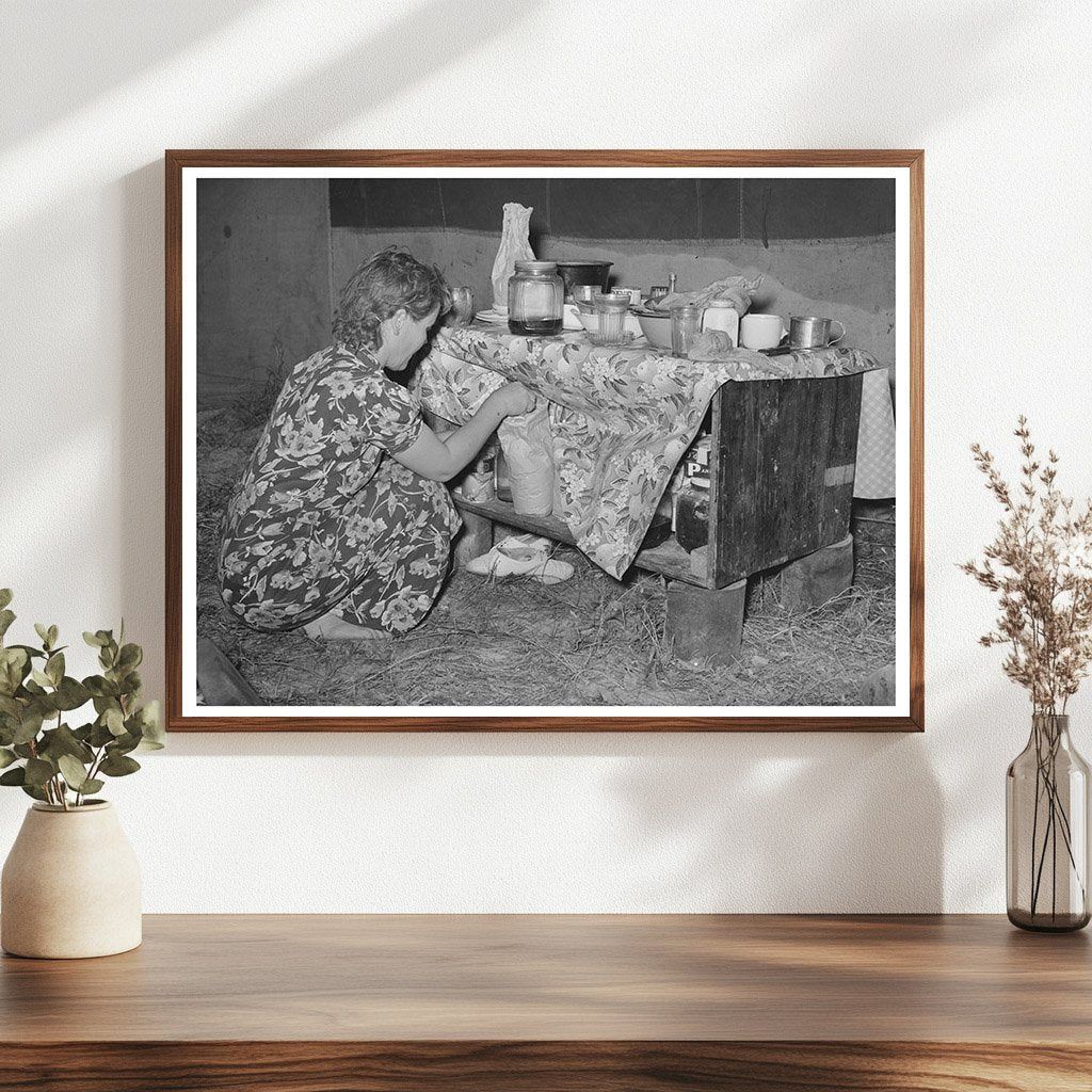 Migrant Berry Picker in Louisiana Tent April 1939