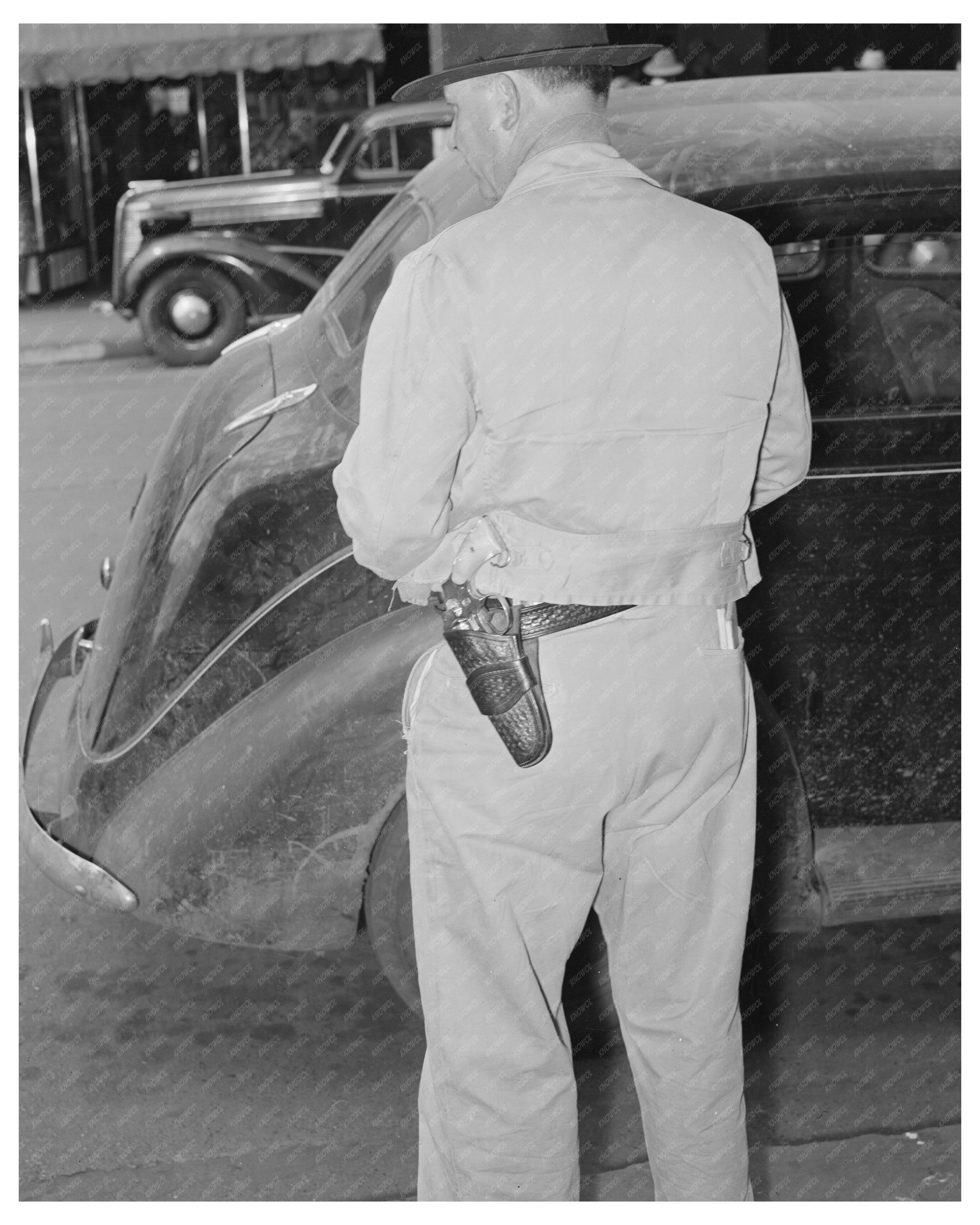 San Augustine Texas Town Constable April 1939 Vintage Image