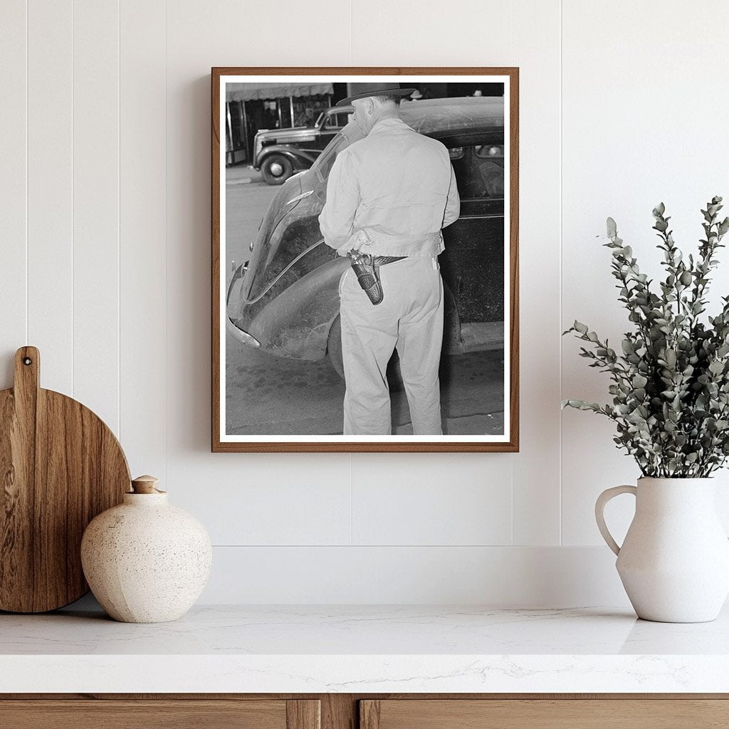 San Augustine Texas Town Constable April 1939 Vintage Image