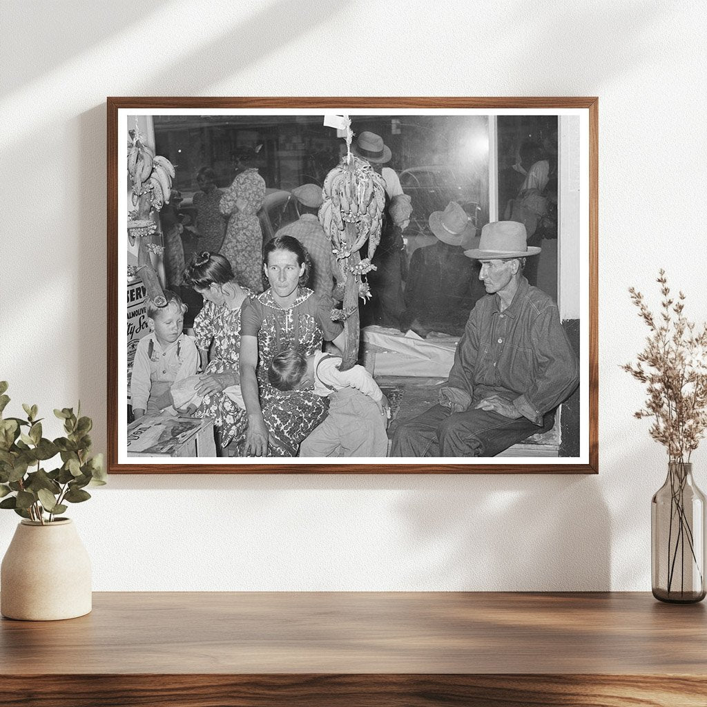 Farm Family in Grocery Store San Augustine Texas 1939