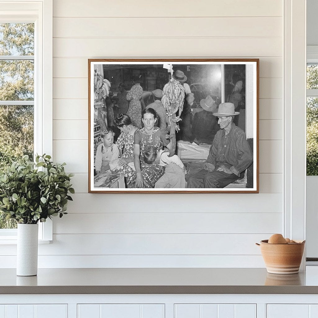 Farm Family in Grocery Store San Augustine Texas 1939