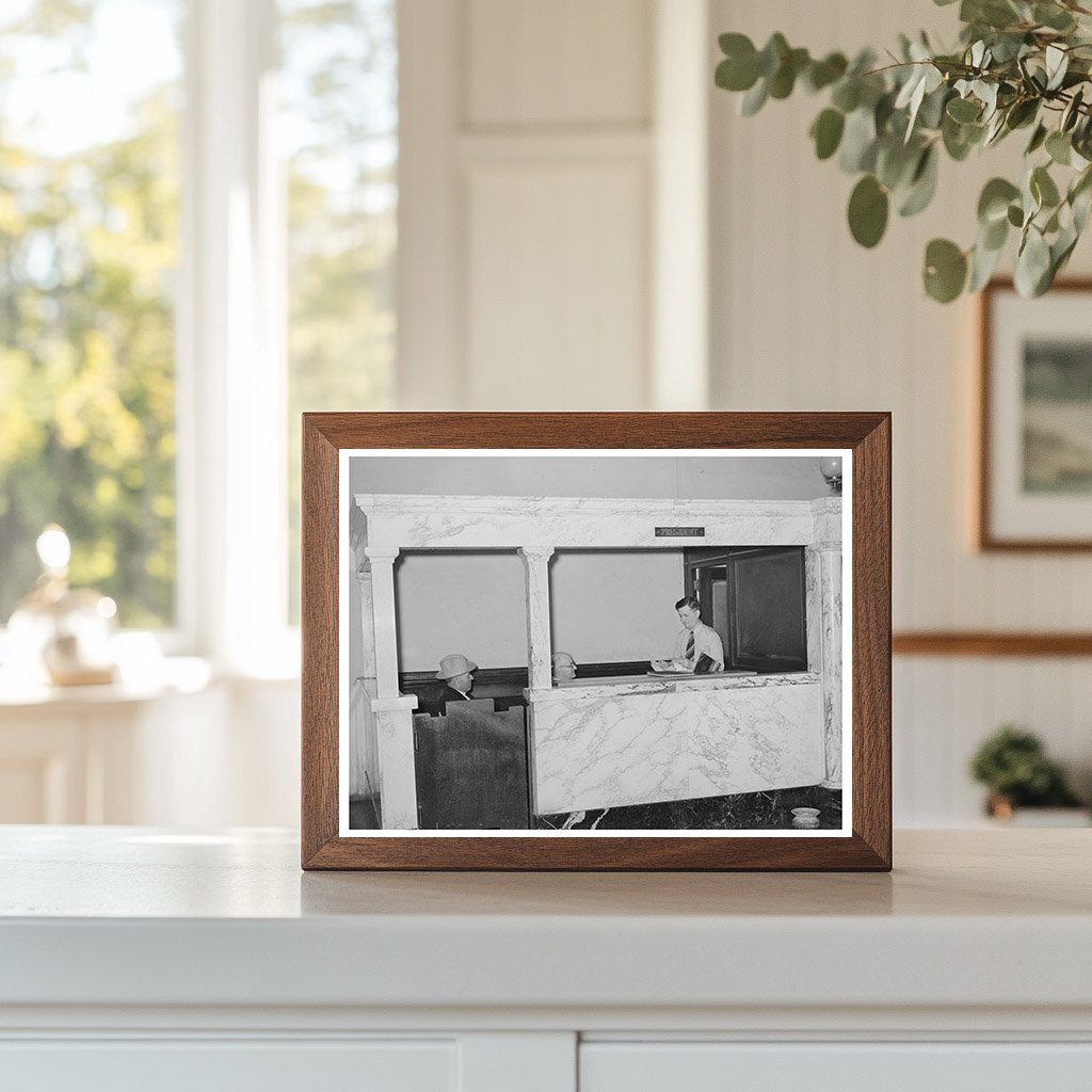 Presidents Office Bank Interior San Augustine Texas 1939