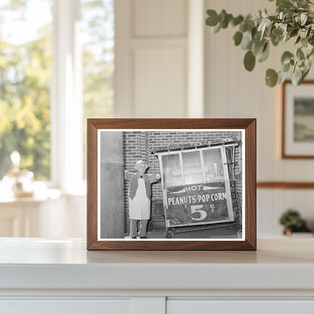 Popcorn Vendor in San Augustine Texas April 1939