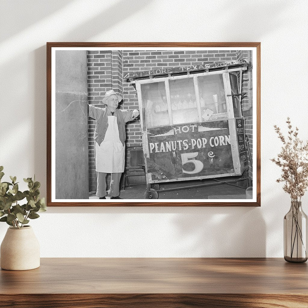 Popcorn Vendor in San Augustine Texas April 1939