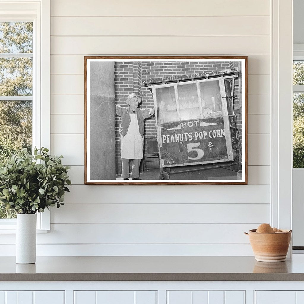 Popcorn Vendor in San Augustine Texas April 1939