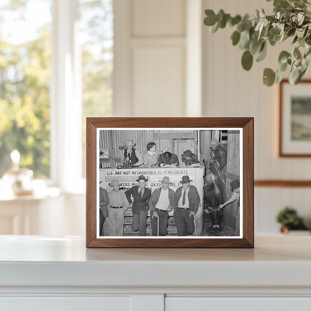 San Augustine Texas Auction Scene April 1939