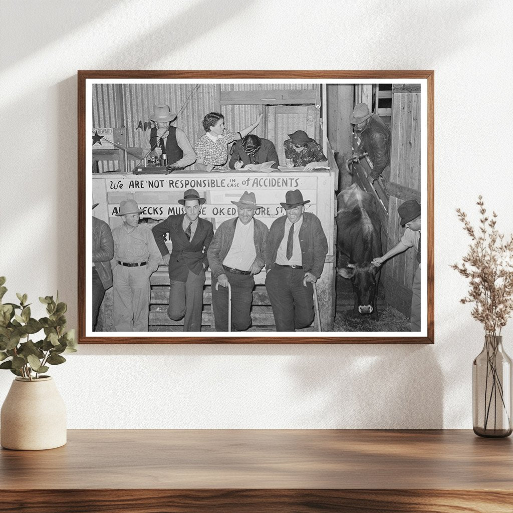 San Augustine Texas Auction Scene April 1939