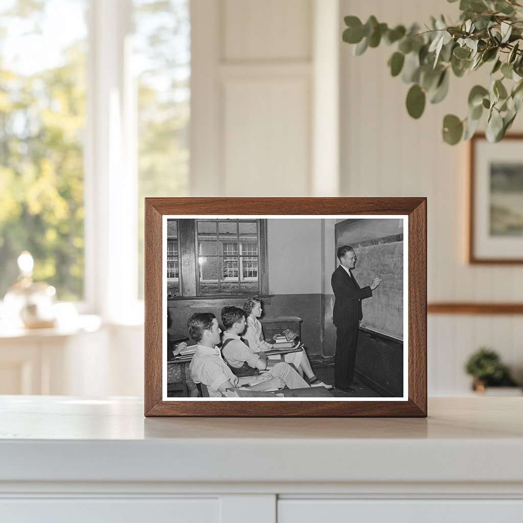 Trigonometry Class in San Augustine Texas April 1939