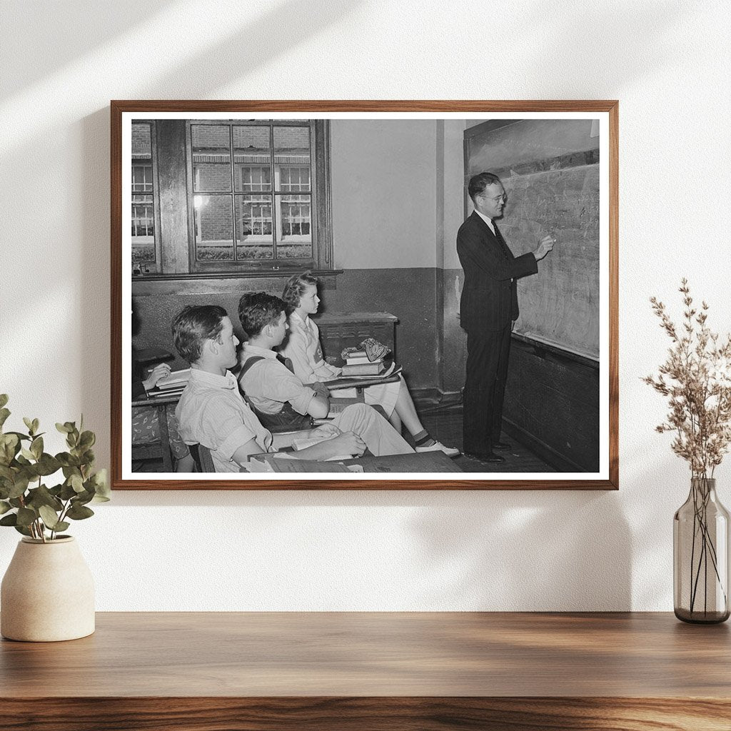 Trigonometry Class in San Augustine Texas April 1939