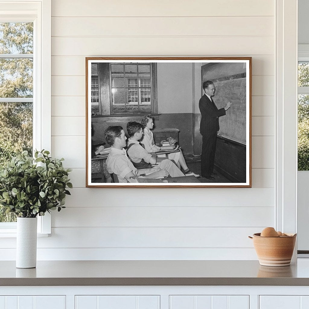 Trigonometry Class in San Augustine Texas April 1939
