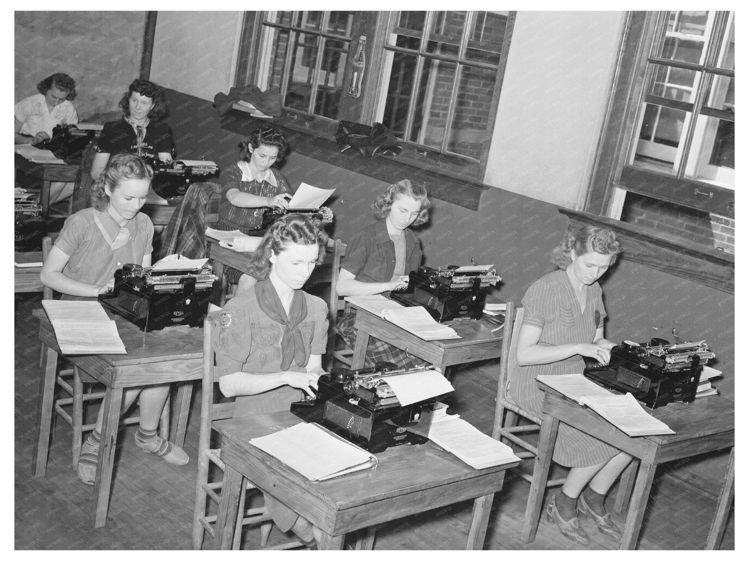 Typewriting Class in San Augustine Texas April 1939