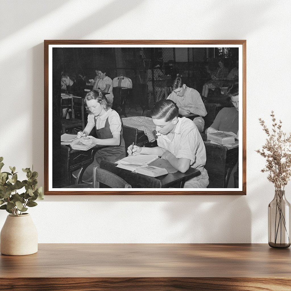 High School Study Class in San Augustine Texas 1939