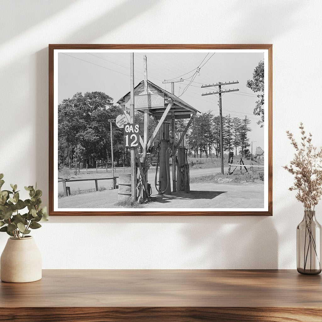 Vintage Service Station San Augustine Texas April 1939