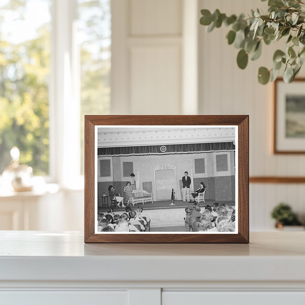 Schoolchildren Watching Senior Class Play San Augustine 1939