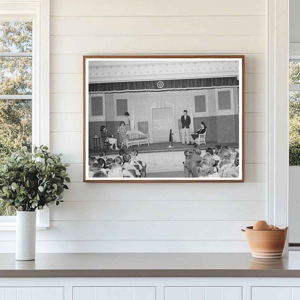 Schoolchildren Watching Senior Class Play San Augustine 1939