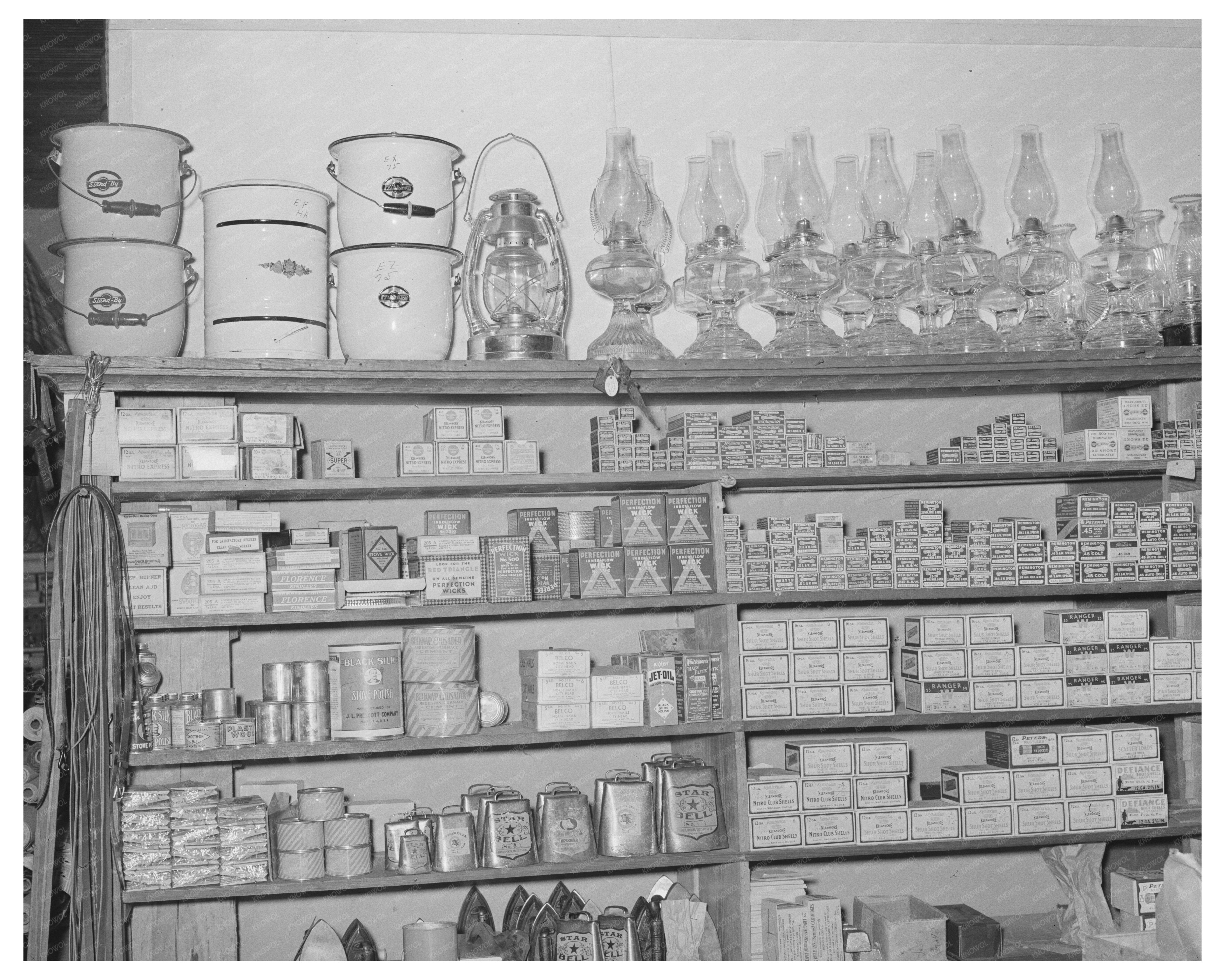 1939 Vintage San Augustine Hardware Store Merchandise Display