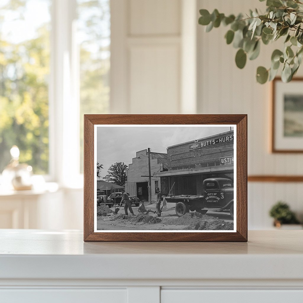 San Augustine Texas Street Repairs April 1939