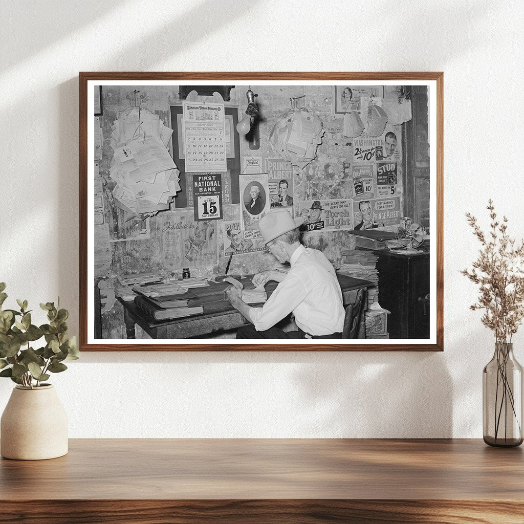 Vintage Grocery Store Owner San Augustine Texas 1939