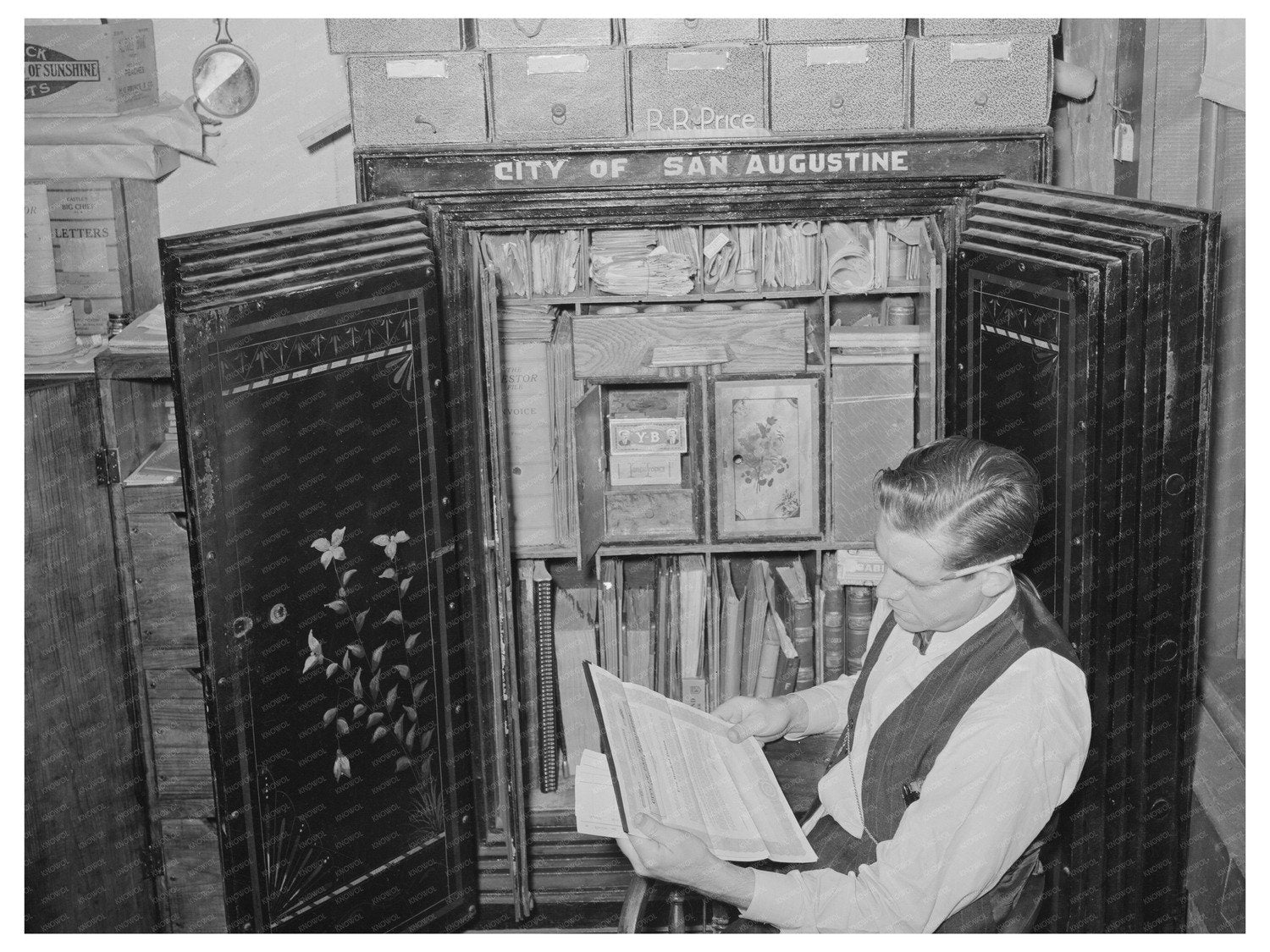 San Augustine Texas City Treasurer April 1939 Photo
