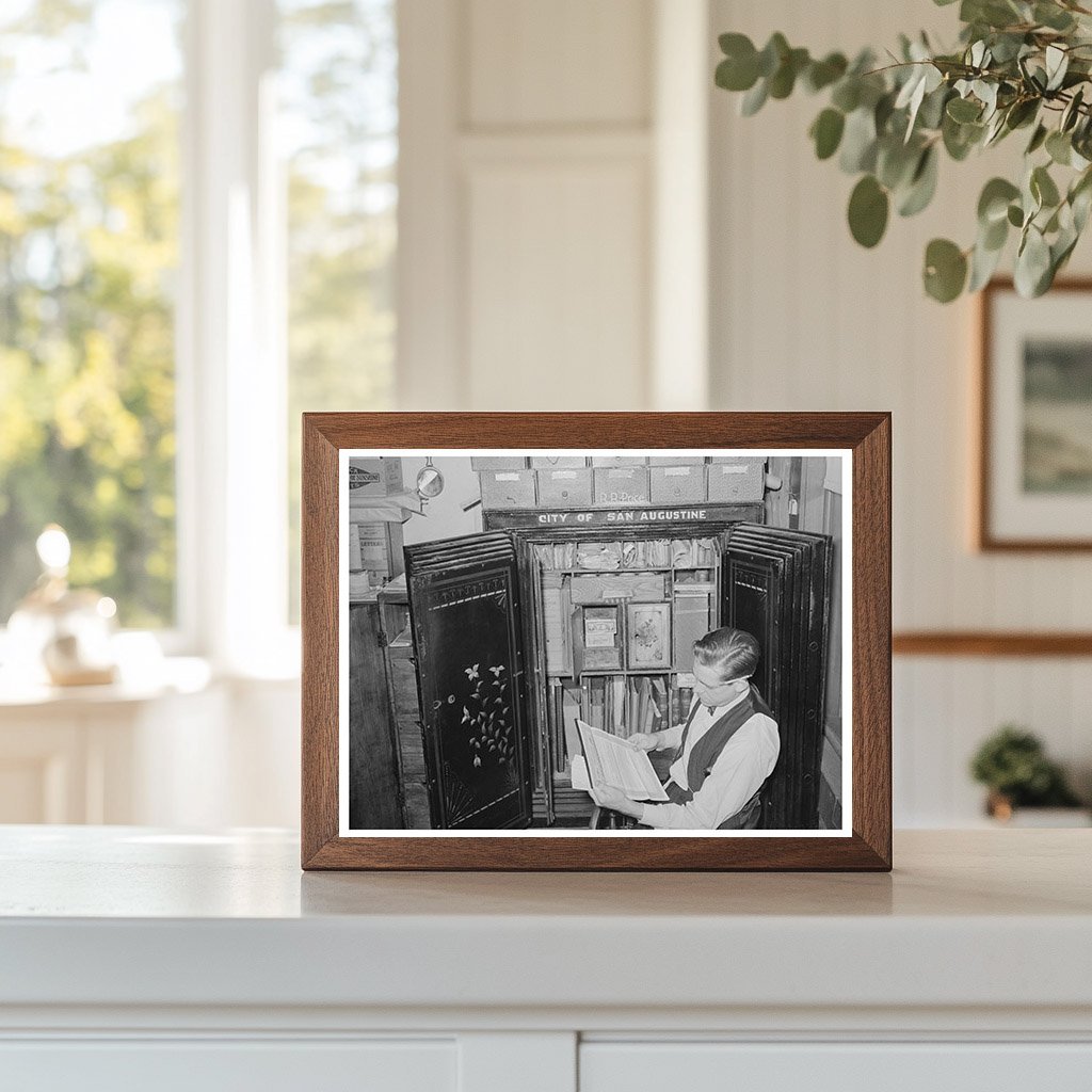 San Augustine Texas City Treasurer April 1939 Photo